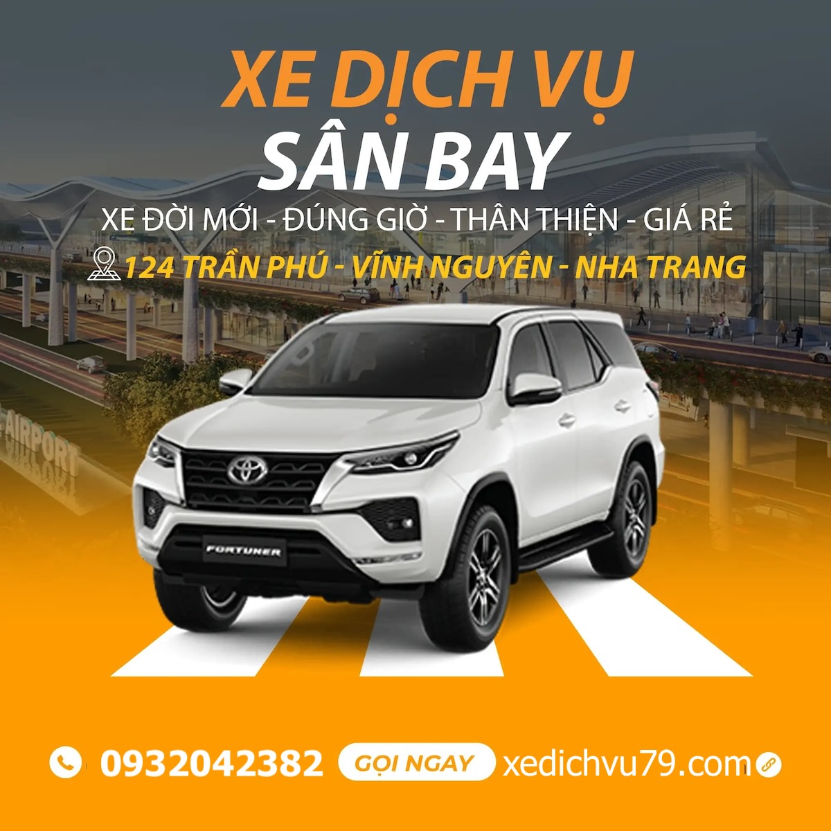 Xe đưa đón san bay Cam Ranh Nha Trang